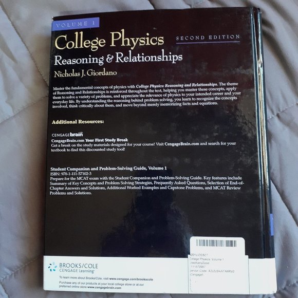 College Physics Reasoning & Relationships Vol. 1 Second Edition - Picture 2 of 16